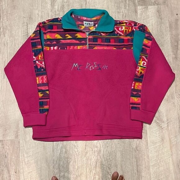 Vintage Quarter Zip Jacket McRoss - Picture 1 of 3